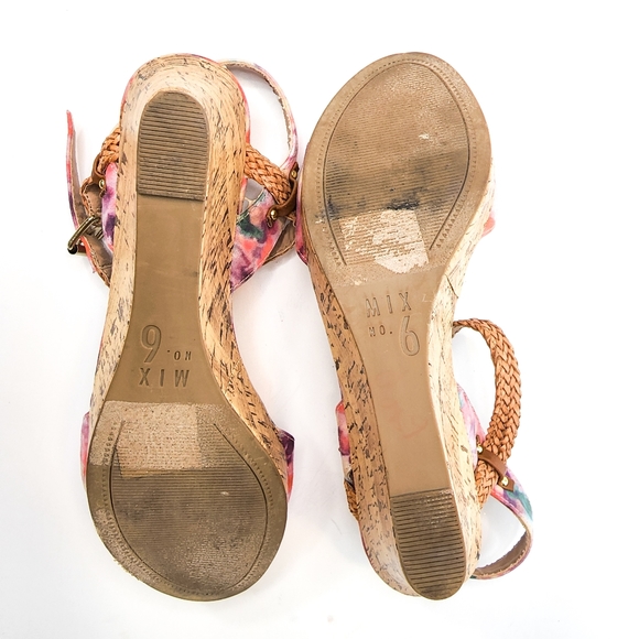 🤑Mix No 6 Wedge Heel Ankle Strap Sandals - Picture 11 of 11
